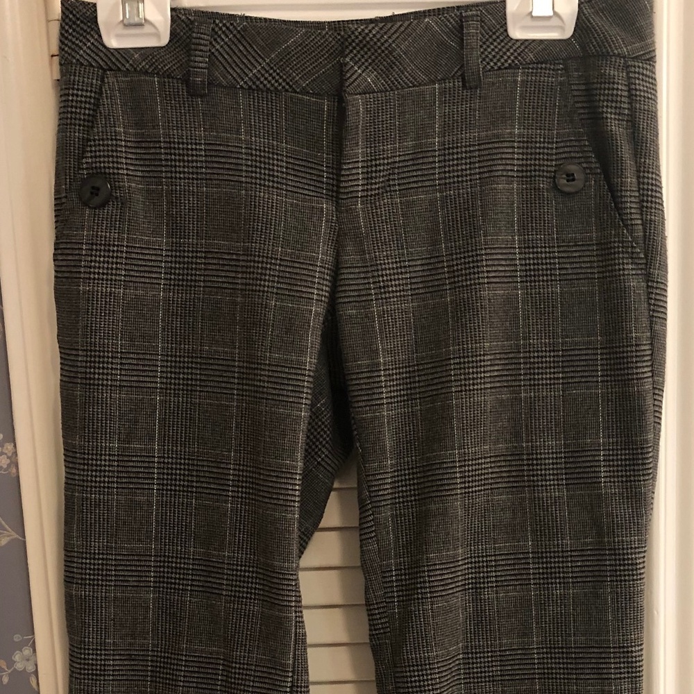 Spacegirlz Juniors Size 3 Dressy Business Work Capris, Black and Metallic